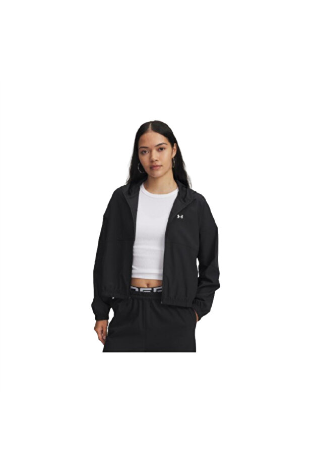 Ua Rival Woven Jkt Hd 6004849-005 Black Jacket