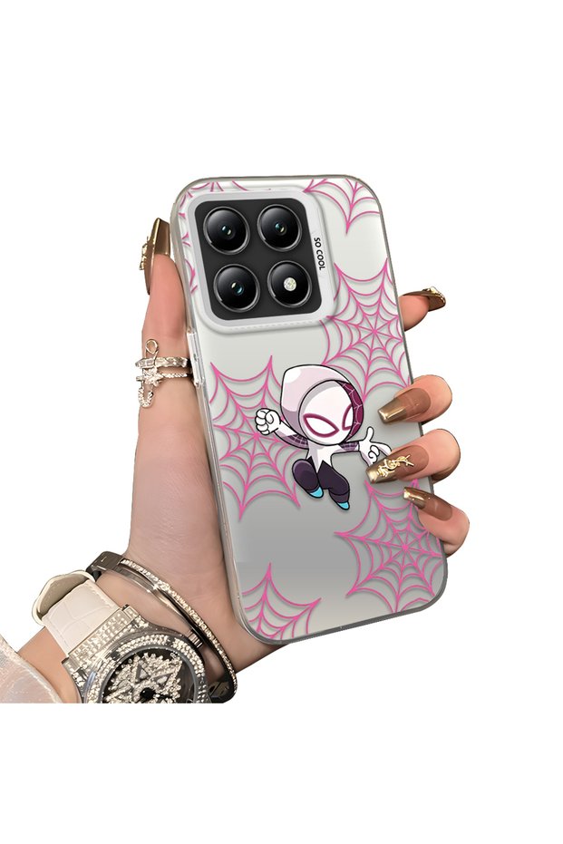 Xiaomi Mi 14t Compatible Hard Acrylic Back Silicone Edge Lens Protection Double Case