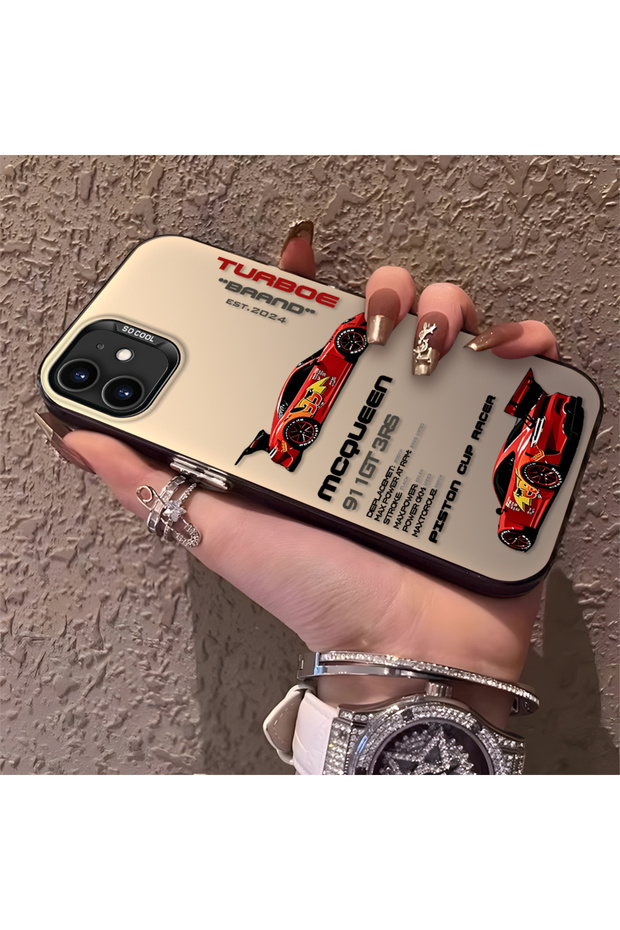 iPhone 12/12 Pro Compatible Daily Use Compatible Trendy Racing Car Case, Protective Cover