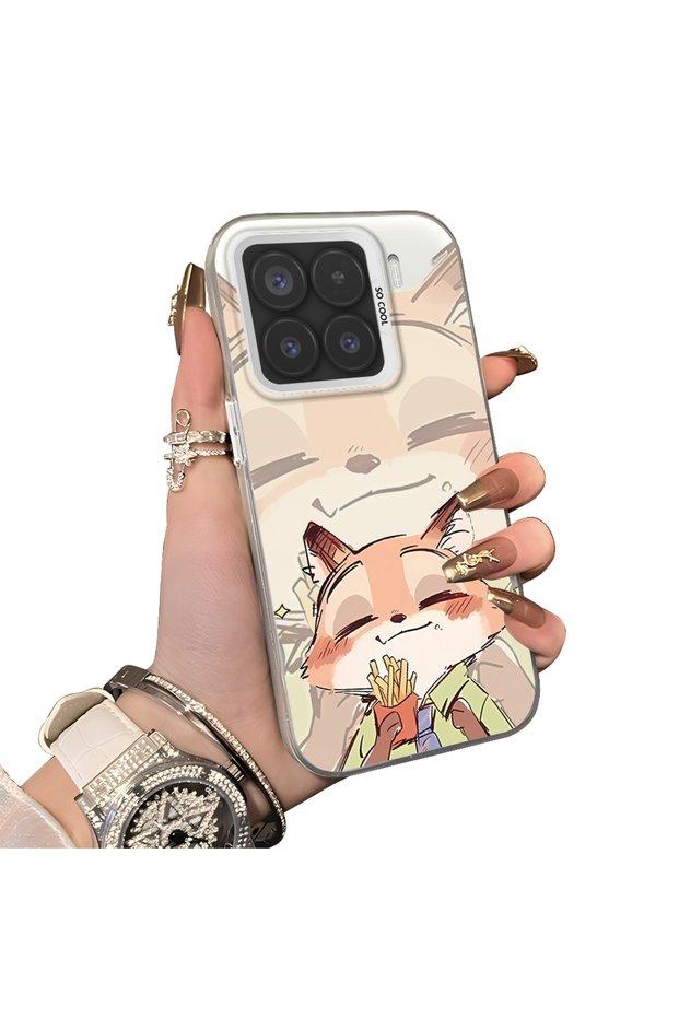 Xiaomi Mi 15 5g Compatible Hard Acrylic Back Silicone Edge Lens Protection Double Case