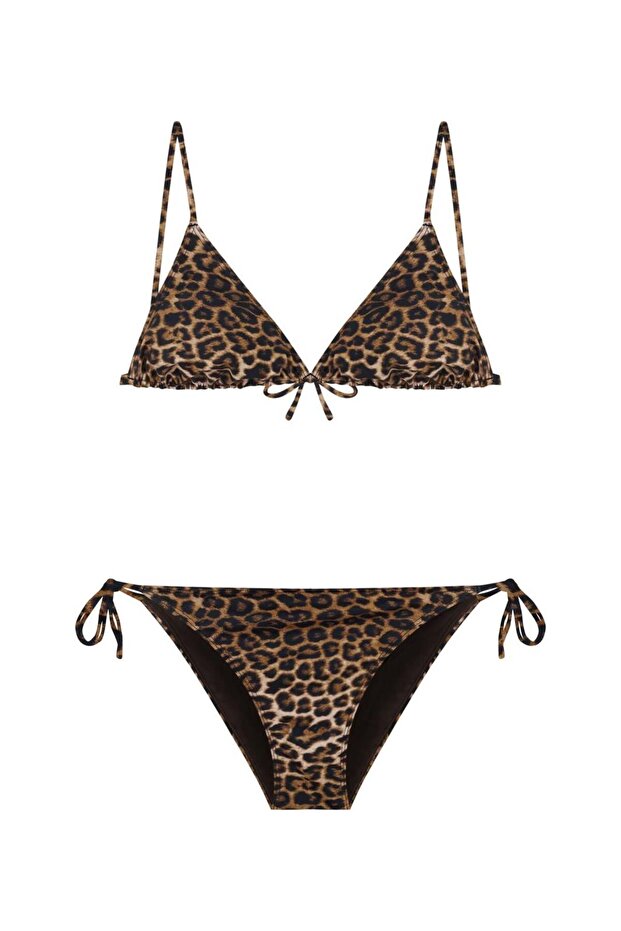 Leopard Pattern Ibiza Triangle Bikini