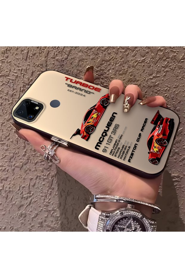 Realme C15/C25/C25S Compatible Daily Use Compatible Trend Racing Car Case, Protective Cover