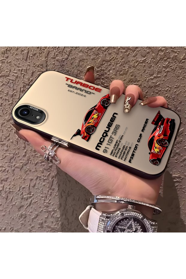 iPhone Xr Compatible Daily Use Compatible Trend Racing Car Case, Protective Cover