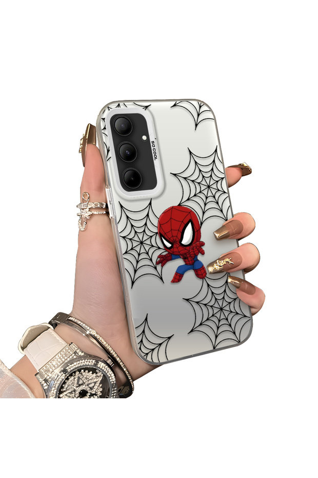 Samsung Galaxy A35 Compatible Hard Acrylic Back Silicone Edge Lens Protection Double Case