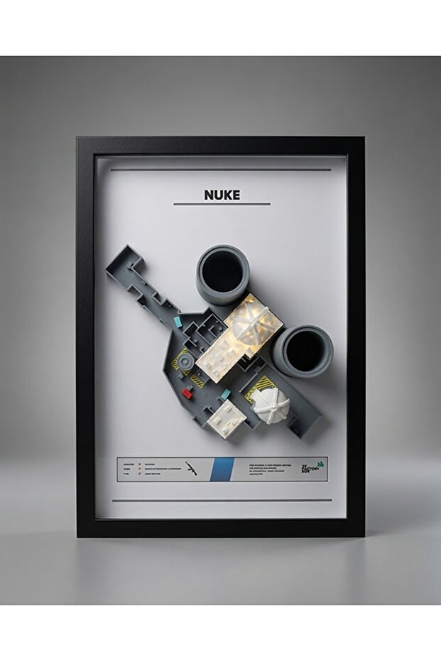 ''NUKE'' Duvar Dekoru - CS2 - A4 BOYUTUNDA