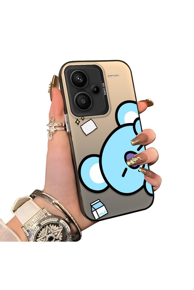 Xiaomi Redmi Note 13 Pro Plus+ 5g Compatible Hard Acrylic Back Silicone Edge Lens Protection Double Case