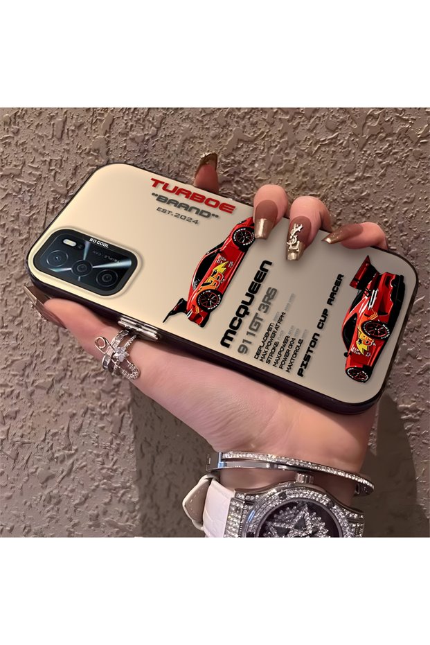 Oppo A55 4g Compatible Daily Use Compatible Trend Racing Car Case, Protective Cover