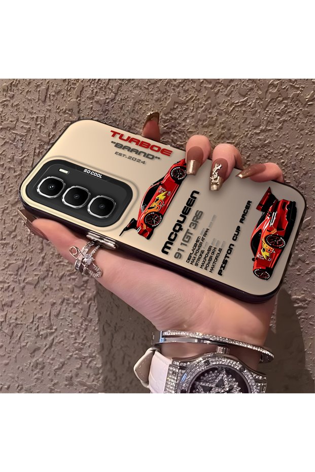 Infinix Hot 60I Compatible Daily Use Compatible Trend Racing Car Case, Protective Cover