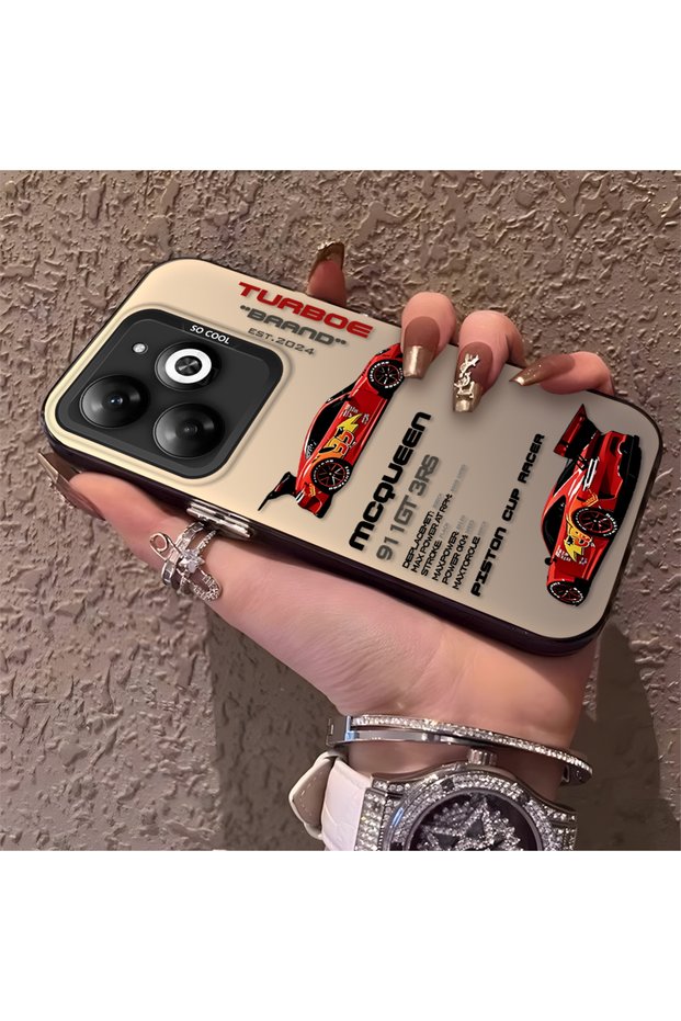 Infinix Hot 40I Compatible Daily Use Compatible Trend Racing Car Case, Protective Cover