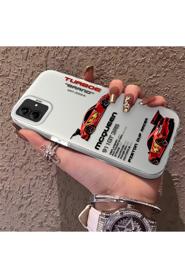 Samsung Galaxy A03/A04E/A04 Compatible Daily Use Compatible Trend Racing Car Case, Protective Cover