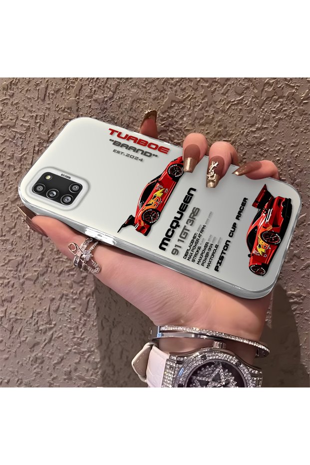 Samsung Galaxy A31 Compatible Daily Use Compatible Trend Racing Car Case, Protective Cover