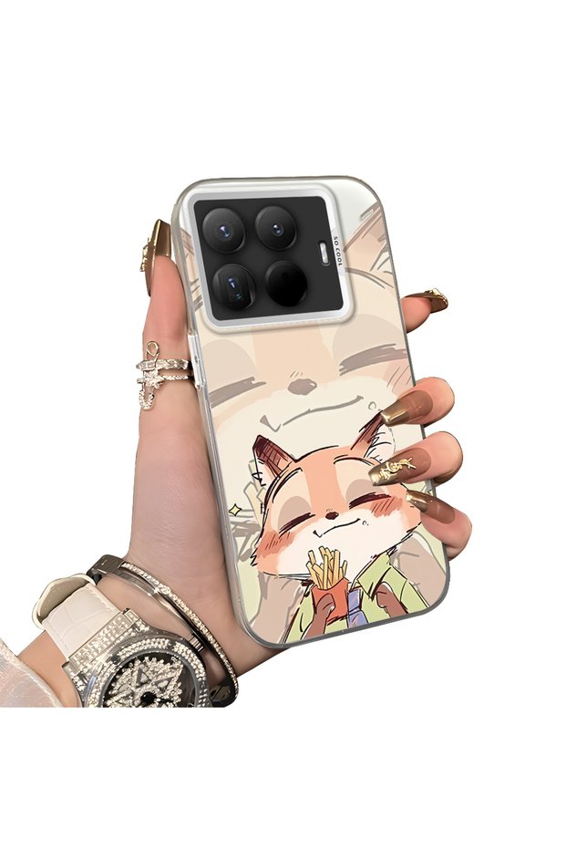 Xiaomi Mi 15t Pro Compatible Hard Acrylic Back Silicone Edge Lens Protection Double Case