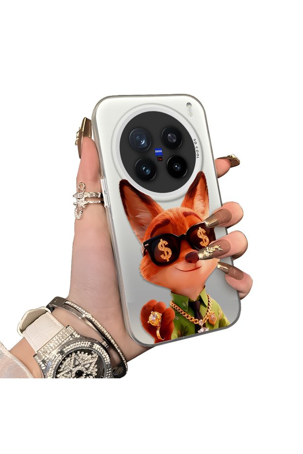 Vivo X200 Pro Compatible Hard Acrylic Back Silicone Edge Lens Protection Dual Case