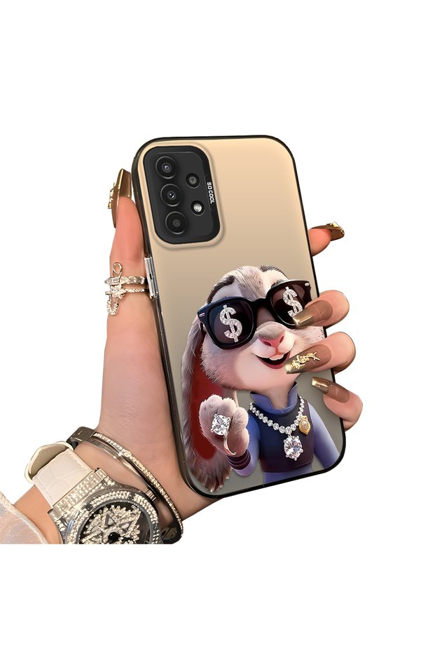 Samsung Galaxy A13 4G/5G Compatible Hard Acrylic Back Silicone Edge Lens Protection Double Case
