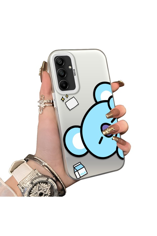 Samsung Galaxy A15 4G/5G Compatible Hard Acrylic Back Silicone Edge Lens Protection Dual Case