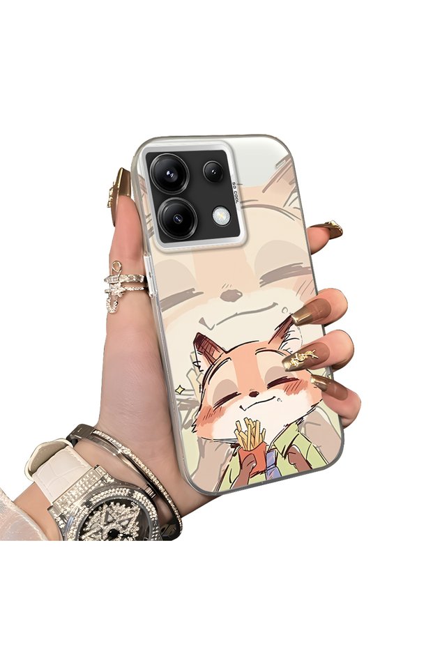 Xiaomi Redmi Note 13 Pro 5g Compatible Hard Acrylic Back Silicone Edge Lens Protection Double Case