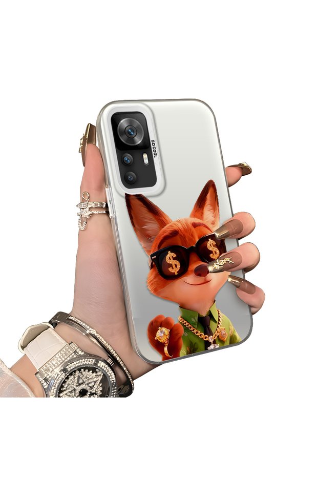 Xiaomi Redmi K50 Ultra Compatible Hard Acrylic Back Silicone Edge Lens Protection Double Case