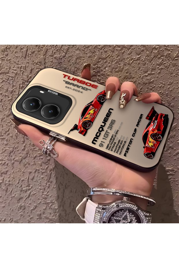 Poco X7 Pro Compatible Daily Use Compatible Trend Racing Car Case, Protective Cover