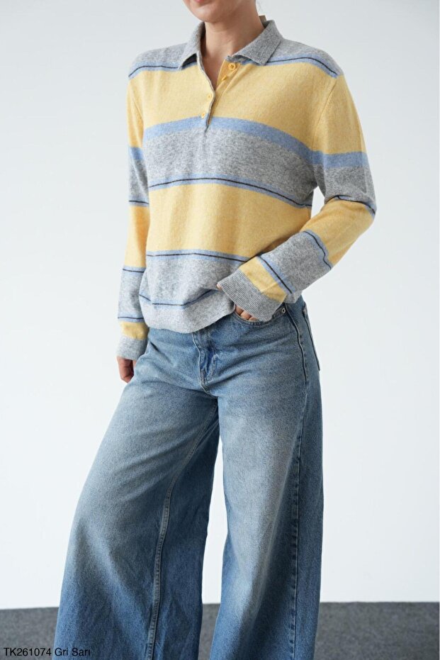 Women's Striped Knit Sweater