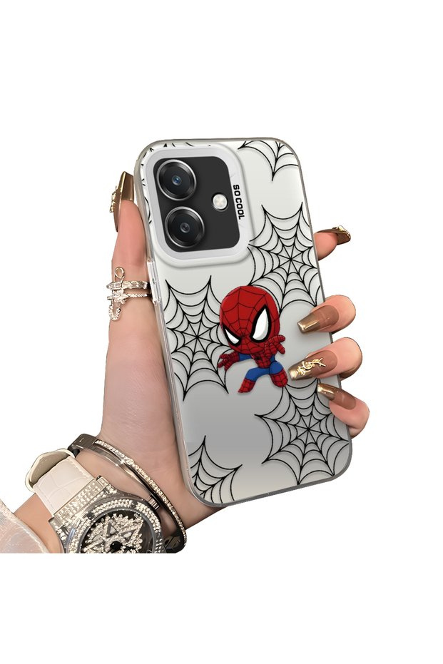 Oppo A3/A3X 4G/5G Compatible Hard Acrylic Back Silicone Edge Lens Protection Double Case