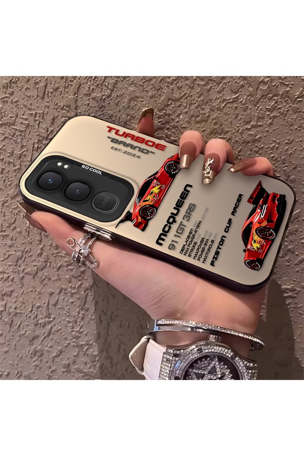 Vivo Y31/Y21D Compatible Daily Use Compatible Trend Racing Car Case, Protective Cover