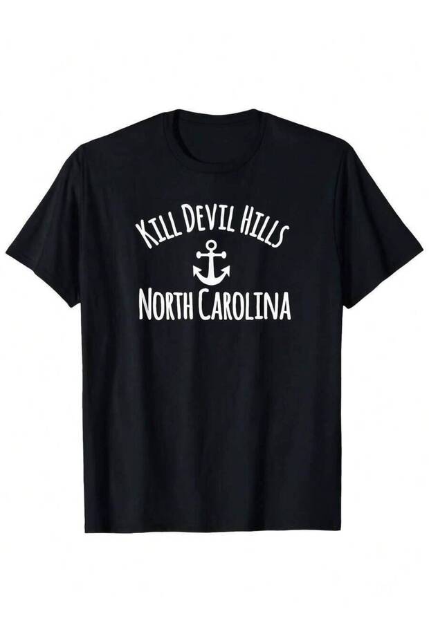 تي شيرت رجالي من Kill Devil Hills North Carolina Anchor Graphic T Shirt