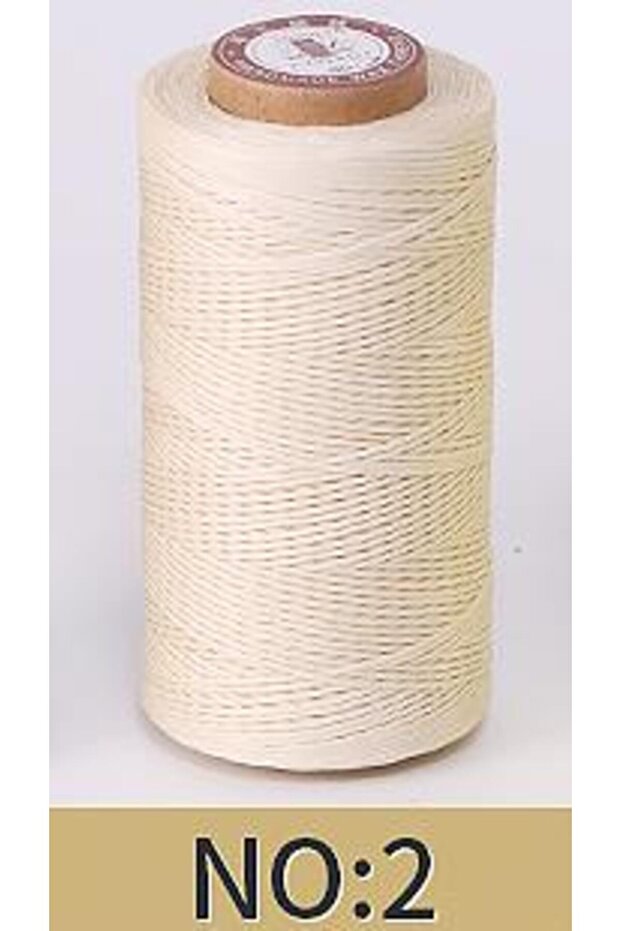 2 Leather Craft DIY Project 150D Leather Sewing Polyester Flat Wax String Diameter 0.8mm 50 Meters