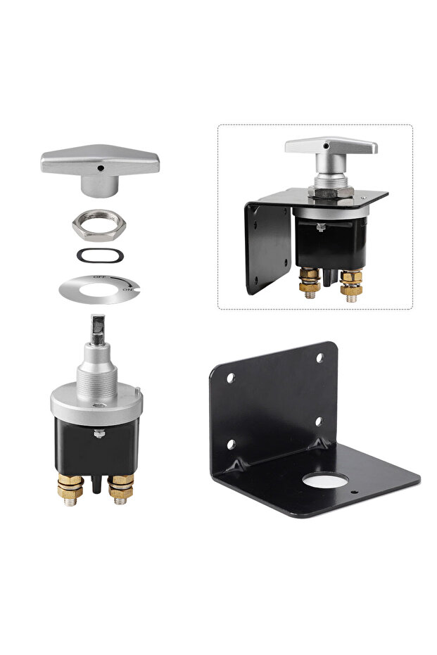 C CNSPEED Heavy Duty 12V Battery Circuit Cutter Disconnecter Isolator Battery Kill Switch With Keyh.