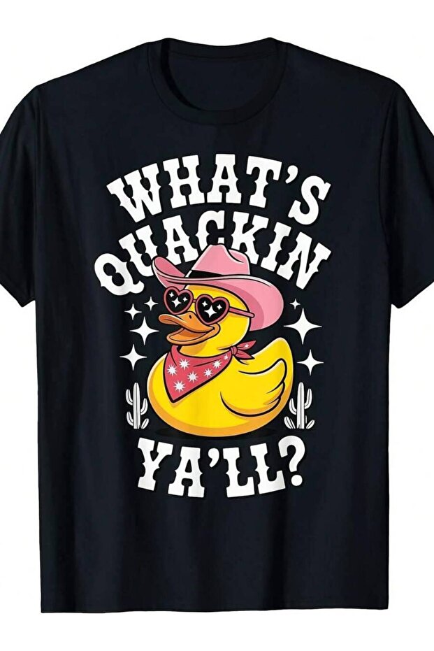 تي شيرت What's Quackin' Y'all Rubber Duck