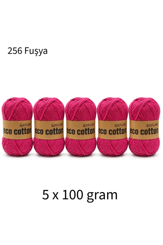 5-Pack Eco Cotton 100Gr-200M No:256 - Fuchsia
