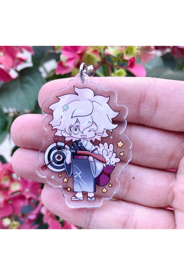 4 Danganronpa Nanami ChiaKi Nagito Komaeda Anime Cosplay Keychain Accessories Game Pendant Prop Badg