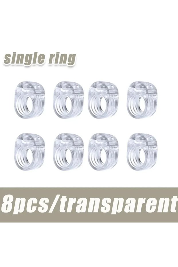 8pc-Single ring Door Stop Doorstop Baby Safety Supplies Transparent Silicone Door Handle Pad Home Im