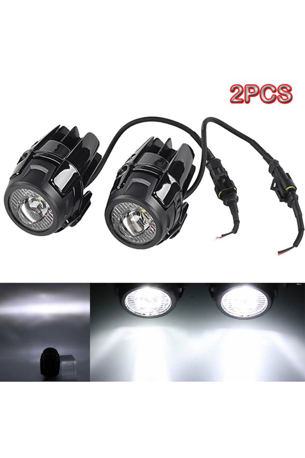2pcs Light Universal Auxiliary Light Assemblie For R1200GS F800GS F700GS F650 K1600 40W 6000K Motorc