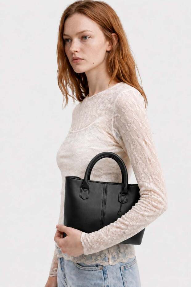 Shoulder Bag with Removable Strap