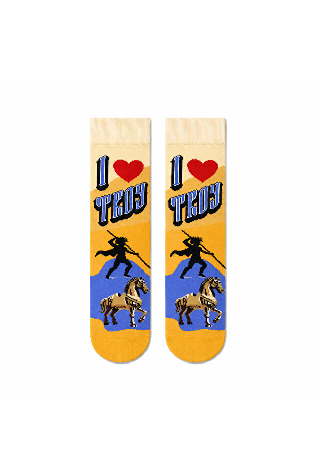 I Love Türkiye Trojan Horse Unisex Socks