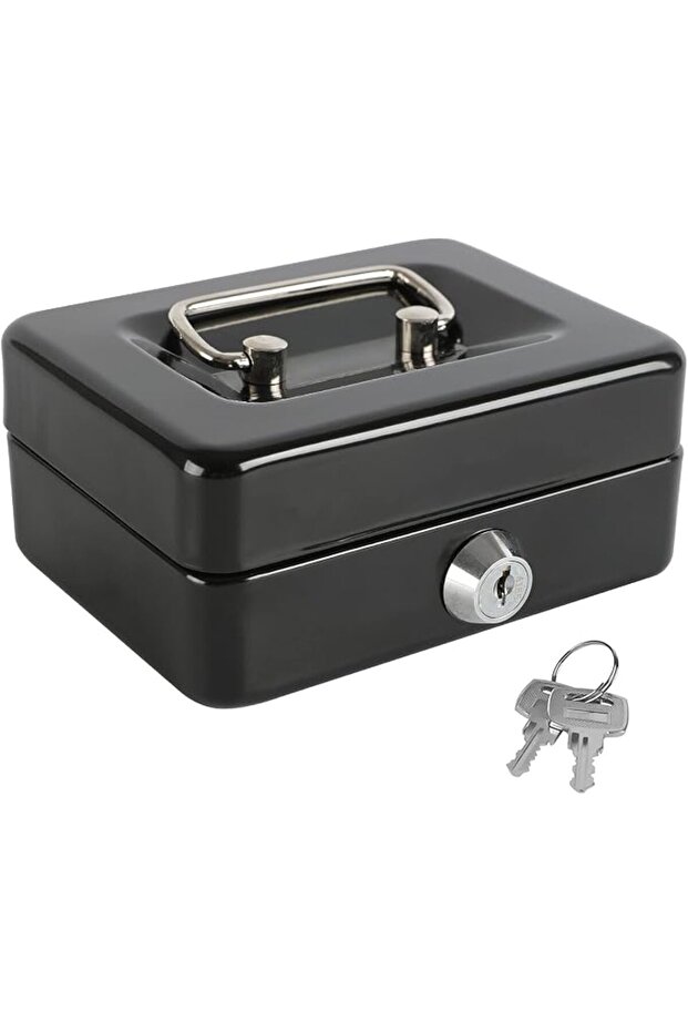 Biometric Safe Box for Home, Fingerprint Security Safe with Keys and Keypad Lock with in System
