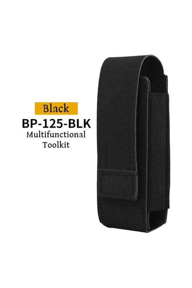 BP-125-BLK Lightweight Design Molle Mounting Storage Accessory Pack Multifunctional Camouflage Toolk