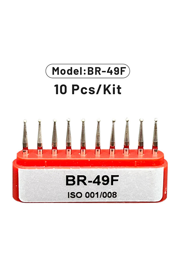 BR-49F AG 1 Box Dental Diamond Burs Drill for High Speed Handpiece Dentist Burs FG Series Dia.1.6mm