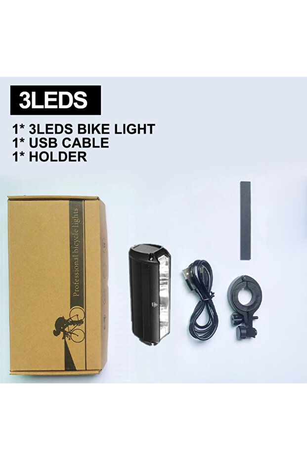 3LED Headlight Only Fivemi 5LEDS Bicycle Light Front 6000LM Bike Light 8000mAh Waterproof Flashlight