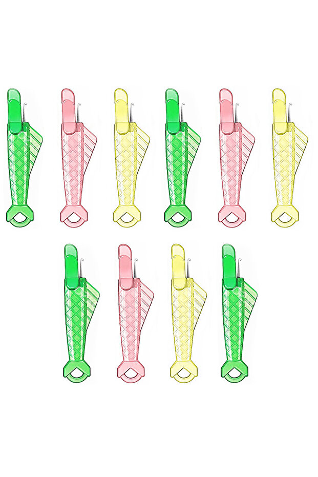 Small 10PCS Random Color Mini Automatic Needle Threader DIY Tool Home Hand Sewing Machine Device Thr