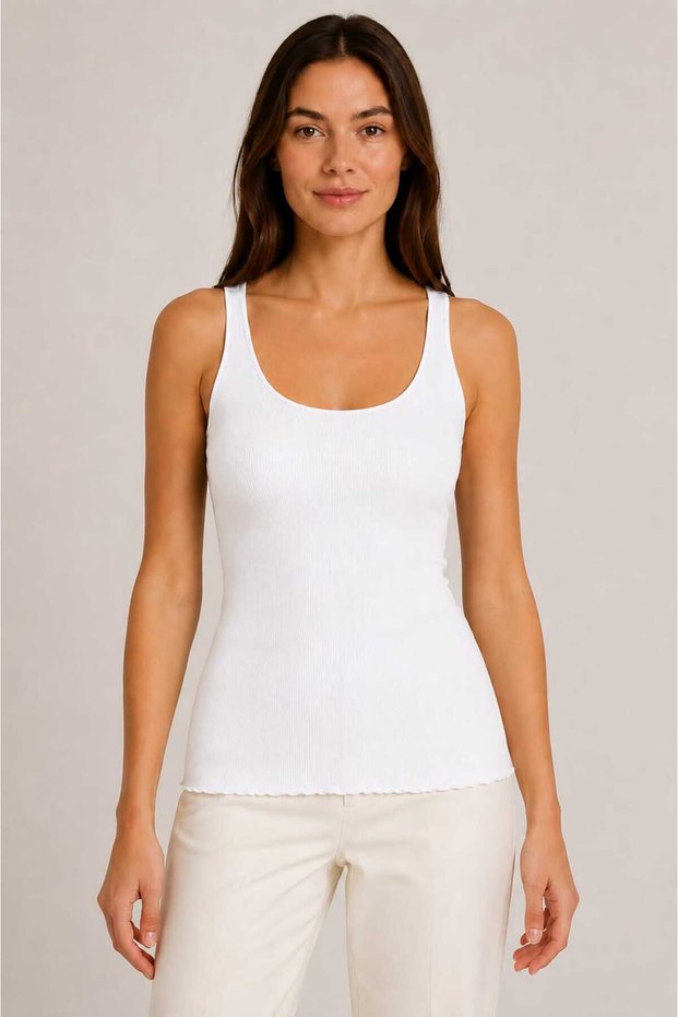 Women's Terry Fabric Strappy Tank Top