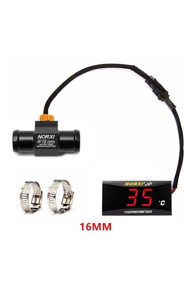 Celsius-Red-16MM Motorcycle Water Temperature Mini Meter For XMAX250 300 NMAX CB 400 CB500X Sensor T