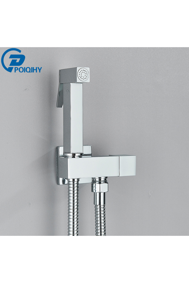 Chrome Chrome Handheld Toilet Bidet Faucet Stainless Steel Bidet Shower Hygienic Shower Wall Shower