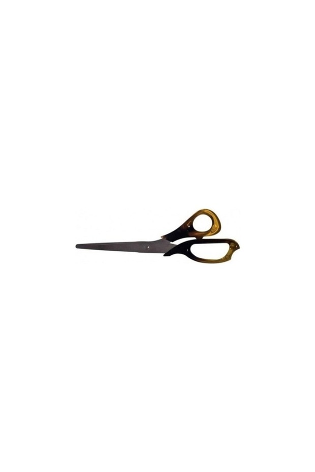 Scissors with Acrylic Handle 18 cm Ergonomic Design Stainless Steel 1 Piece Brown
