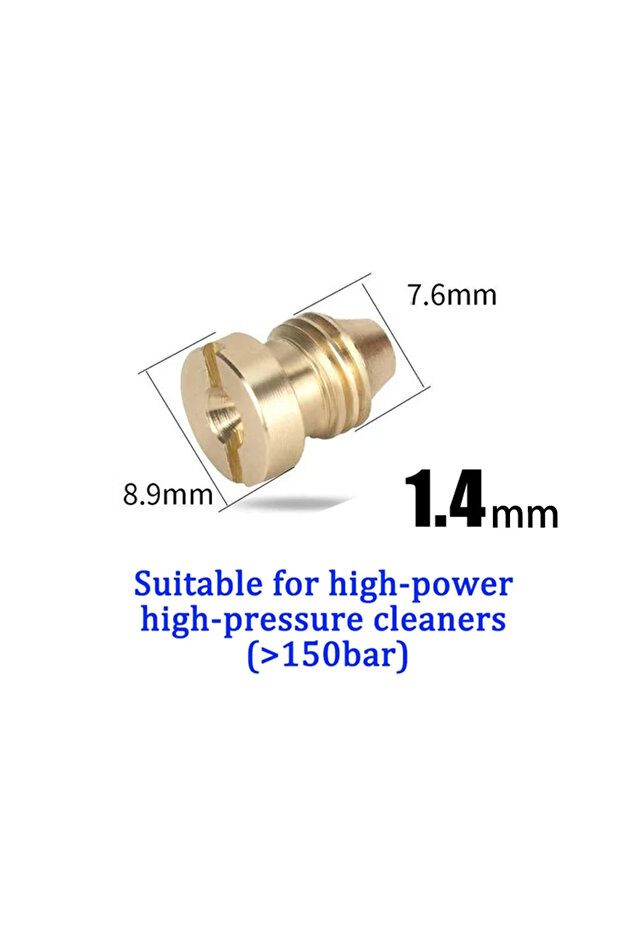 T-1.4 Orifice Nozzle Tips for Foam Cannon Foam Maker Universal 0.9~1.4 mm Thread Nozzle for Snow Foa