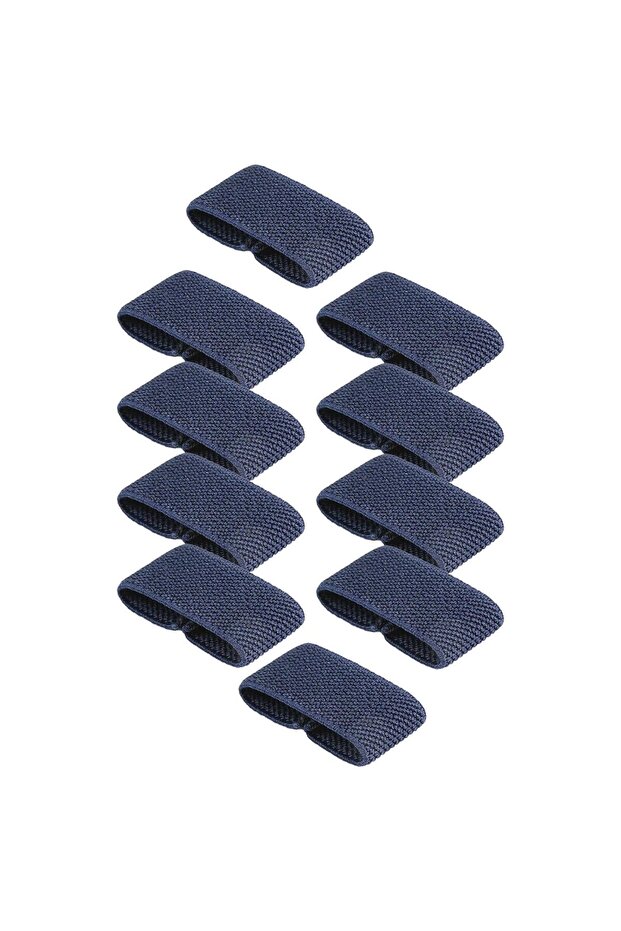 Dark Blue 10x Elastic Belt Keepers Webbing Holder Strap Organizer Nylon for 1.5" Wide Belts/Straps A