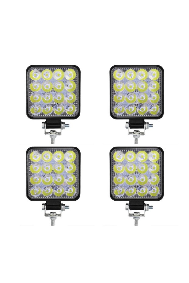 4 PCS 4 PCS 12V LED Light Bar 48W Mini LED Work Light Off Road Spotlight for Jeep Truck 4X4 Car SUV
