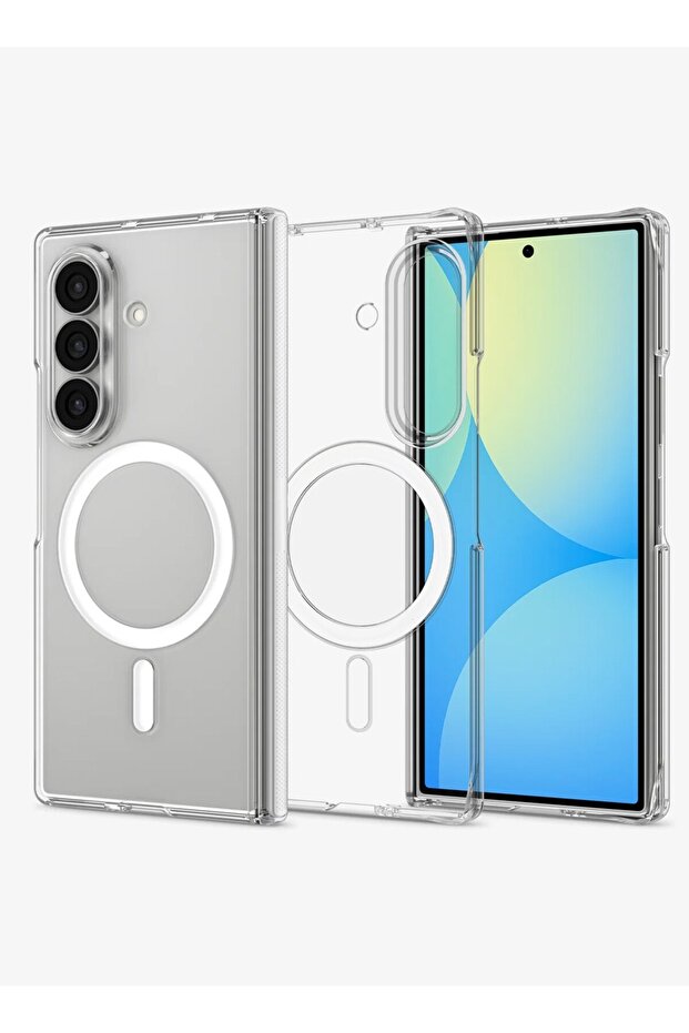 Samsung Galaxy Z Fold8 5G 2026 Clear Case Compatible with MagSafe Skin Touch Soft TPU Case Cover