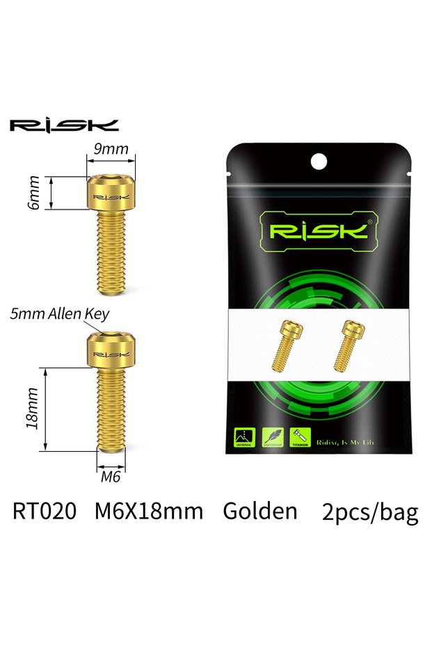 RT020 GD Risk M20*8 Titanium Alloy Crank Cover Cap for Deore/XT/XTR 105/SLX/UT/DA Bike Integrated Cr