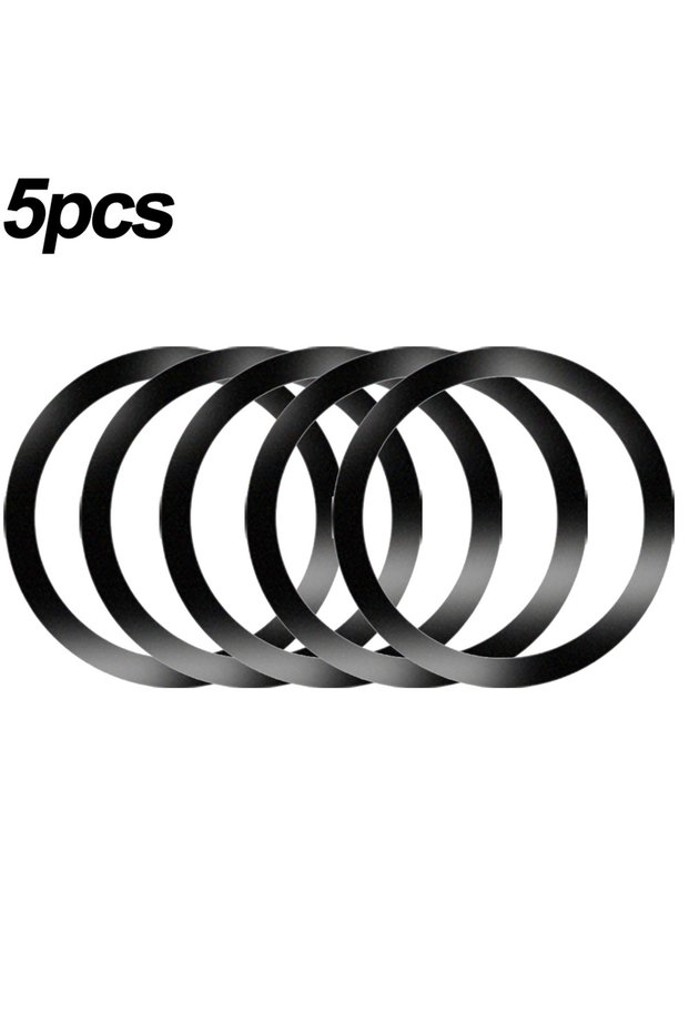 Black-5pcs 1-5pcs Phone Metal Sticker Plates for Magsafe Smartphone Accessories for Magnetic Holder
